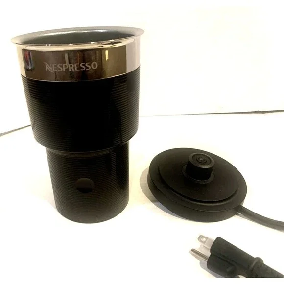 Nespresso Aeroccino XL Stainless Steel Electric Hot & Cold Milk Frother In Black